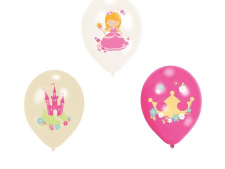 Princess Latex Balloons 6pcs Discount