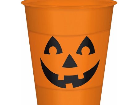 Pumpkin Plastic Cups 16oz, 25pcs Discount