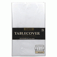 Clear Round Plastic Table Cover 84in Supply