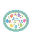 Lovely Easter Oval Paper Plates 12in, 8pcs For Cheap