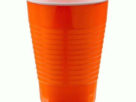 Orange Peel Plastic Cups 12oz, 20pcs For Sale