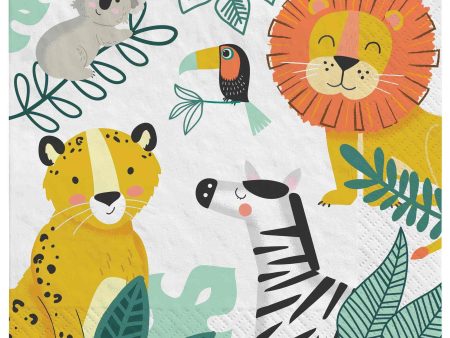 Get Wild Birthday Lunch Tissues, 16pcs Online