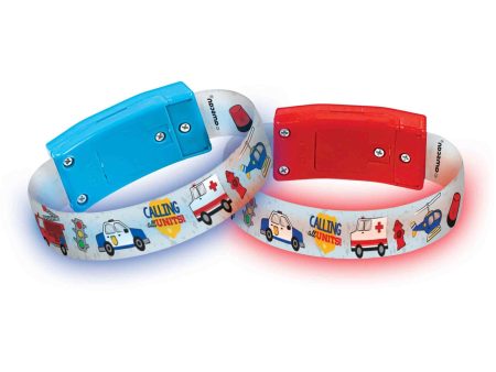 First Responders Light-Up Bracelet Favors 4pcs Online now