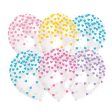 Heart Confetti Pastel Latex Balloons 11in, 6pcs Online